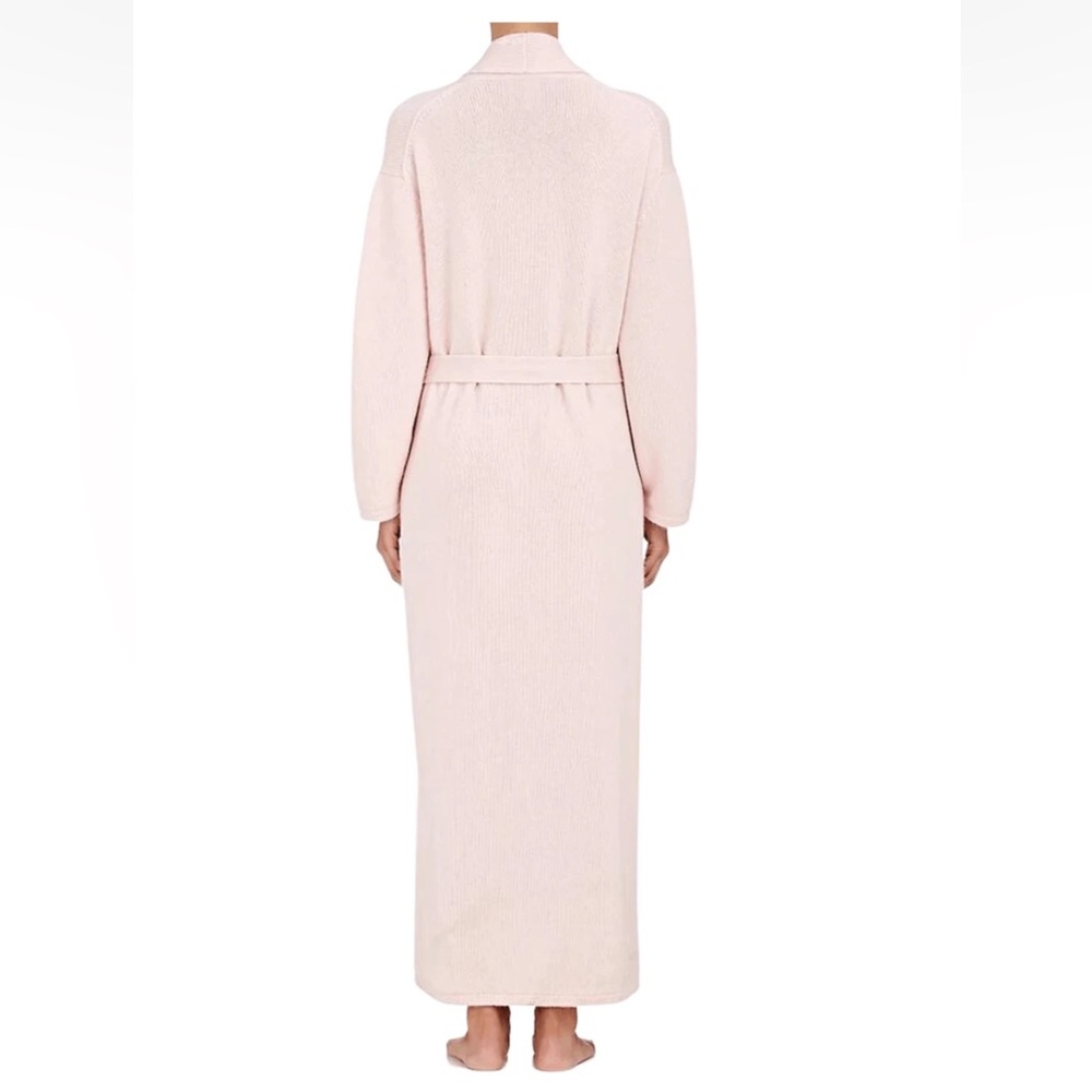 NWT! Arlotta M/L cashmere blend Soft Pink Long Robe. - Picture 3 of 12